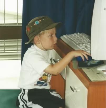 Photo of a young Brad