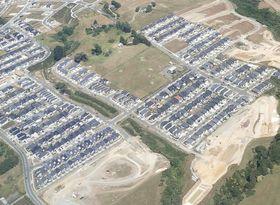 Housing development at Flat Bush, Auckland