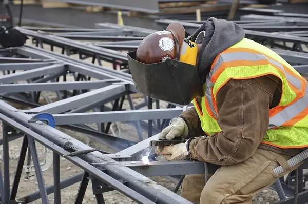 Contractor welding at National Air Force Museum