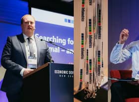 Composite image of Infometrics at EDNZ 2025 Annual Conference