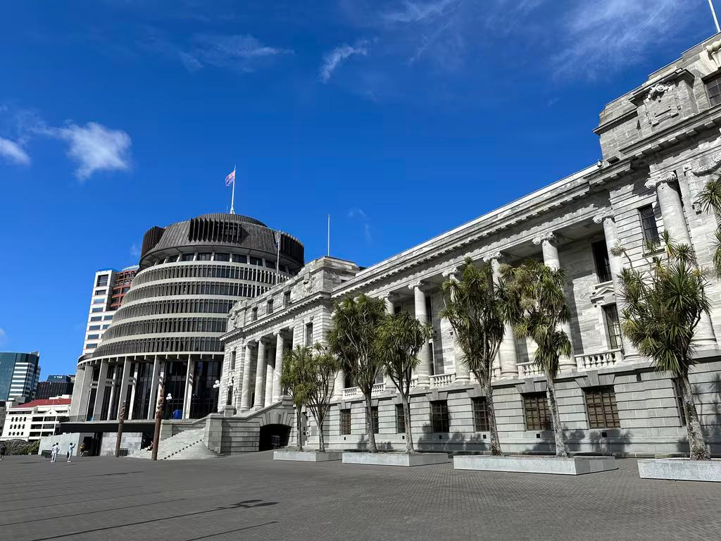Parliament Buildings in the sun Feb 2024