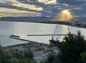 Ray of light above Gisborne