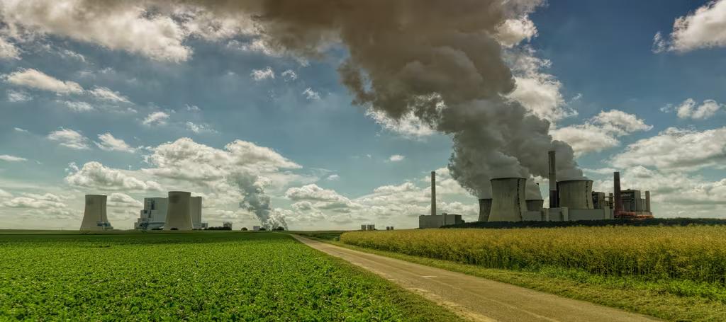 Industrial Machine Near Crops